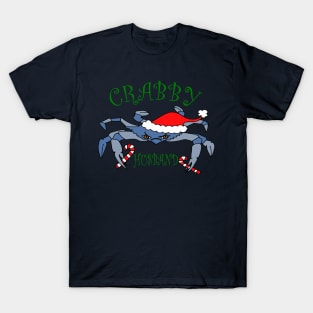 Funny Crabby Husband Christmas Crab T-Shirt